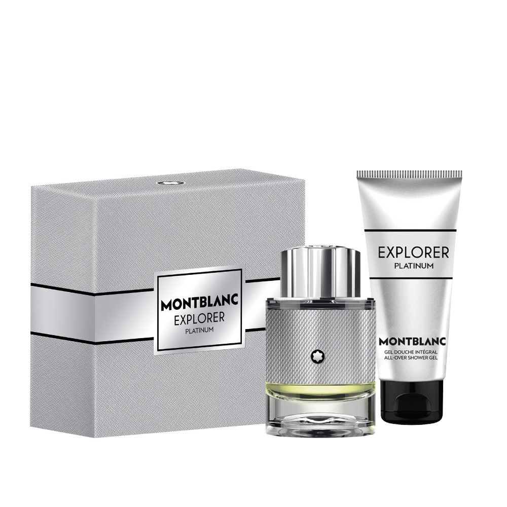 Mont Blanc 2PC Explorer Platinum Men Set